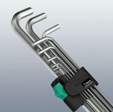 Ключ шестигранный WERA L-образный хромированный 950 SW 3.0 мм WE-021020 [WE-021020]