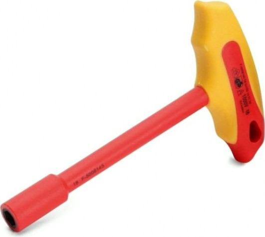 Ключ торцевой Т-образный диэлектрический КВТ 73230 1000 V, 13 мм Ключ торцевой Т-образный диэлектрический КВТ 73230 1000 V, 13 мм