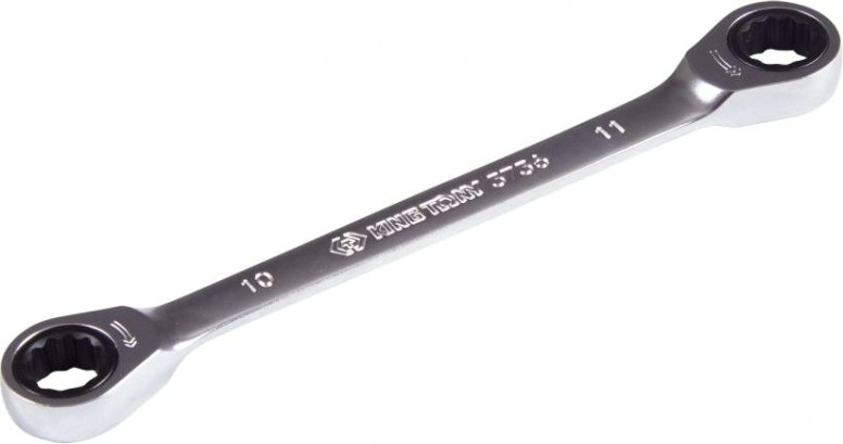 Ключ трещоточный накидной KING TONY 10х11 мм прямой [37361011M]