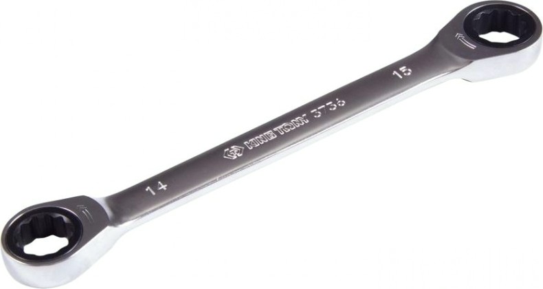 Ключ трещоточный накидной KING TONY 14х15 мм прямой [37361415M]