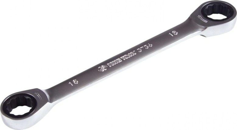 Ключ трещоточный накидной KING TONY 16х18 мм прямой [37361618M]