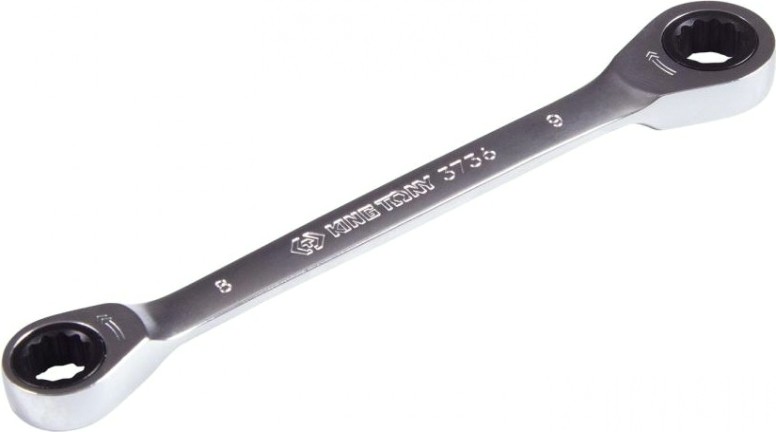 Ключ трещоточный накидной KING TONY 8х9 мм прямой [37360809M]