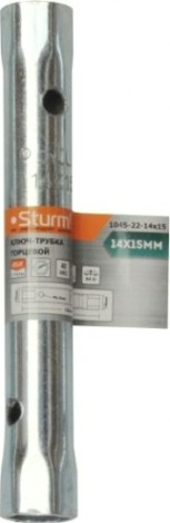 Ключ трубчатый торцевой Sturm 1045-22-14x15 14х15 мм, оцинкованный