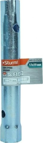 Ключ трубчатый торцевой Sturm 1045-22-17x19 17х19 мм, оцинкованный