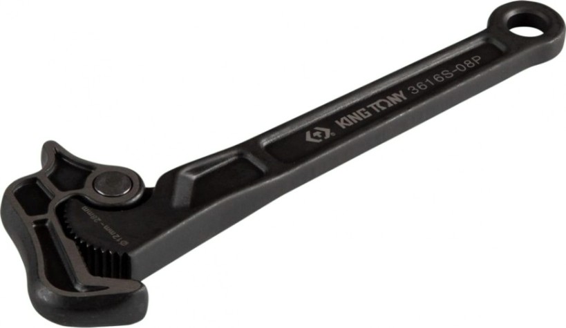 Ключ трубный KING TONY 3616S-08P быстрозажимной, 12-28 мм