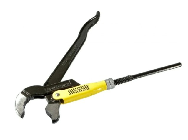 Ключ трубный рычажный HANSKONNER HK1045-04-P1 1", №1, 300мм, 45°, CrV сталь, закаленные губки