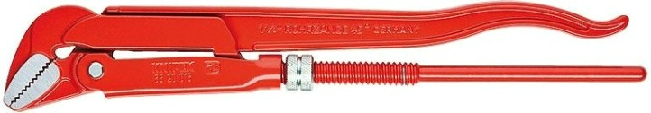 Ключ трубный рычажный KNIPEX 8320015 губки под углом 45° [KN-8320015]