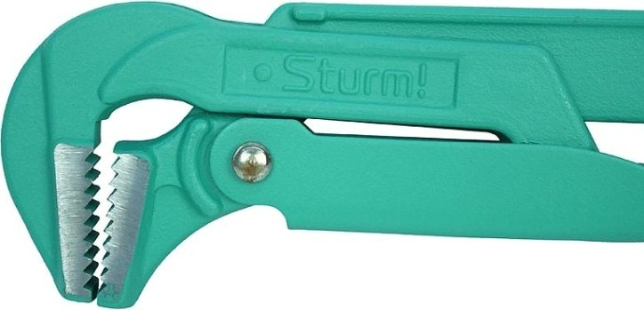 Ключ трубный рычажный Sturm 1045-01-1 цельнокован., губки закал. током