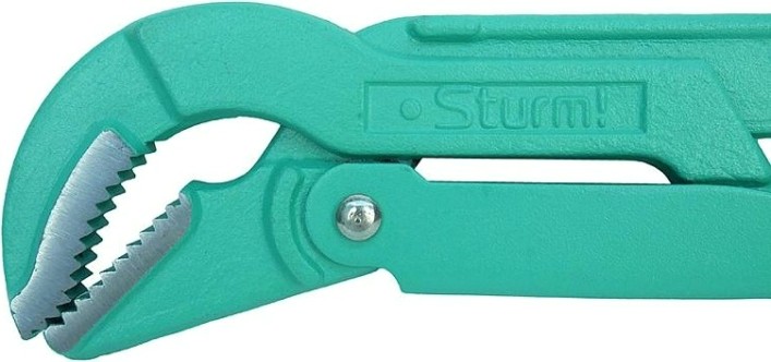 Ключ трубный рычажный Sturm 1045-02-1 цельнокован., губки закал. током