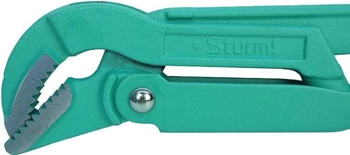 Ключ трубный рычажный Sturm 1045-02-15 цельнокован., губки закал. током