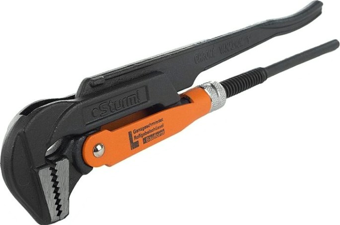 Ключ трубный рычажный Sturm 1045-03-P15 цельнокован., губки закал. током