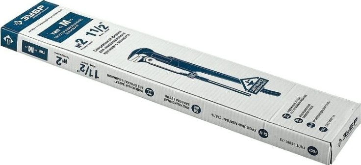 Ключ трубный ЗУБР "ПРОФЕССИОНАЛ", № 2, 1,5" 27335-2 [27335-2_z02]