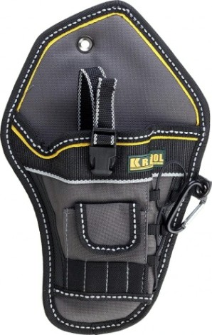 Кобура KRAFTOOL INDUSTRIE для шуруповерта, с отделениями для бит и сверл [38744]