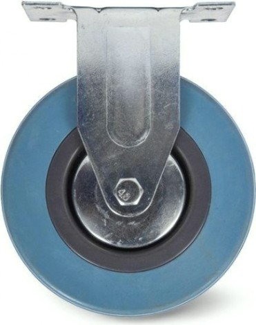 Колесная опора аппаратная LONGWAY Fcg25 неповоротная, серая резина, D-50 мм [01230010]