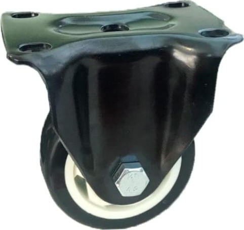 Колесная опора аппаратная MFK-TORG 4052075 черная резина неповоротное75мм Колесная опора аппаратная MFK-TORG 4052075 черная резина неповоротное75мм