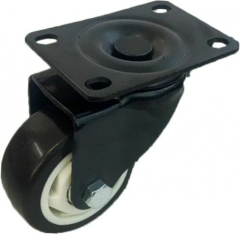 Колесная опора аппаратная MFK-TORG 4052125 черная резина поворотное 125мм Колесная опора аппаратная MFK-TORG 4052125 черная резина поворотное 125мм
