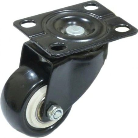 Колесная опора аппаратная MFK-TORG 4053040 черная резина поворотное 40мм Колесная опора аппаратная MFK-TORG 4053040 черная резина поворотное 40мм