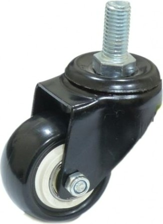 Колесная опора аппаратная MFK-TORG 4062040 черная резина болт. крепление M8 40мм [4062040 М8]