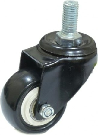 Колесная опора аппаратная MFK-TORG 4062063 черная резина болт. крепление М12 63мм [4062063 М12]