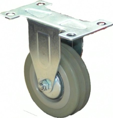 Колесная опора аппаратная MFK-TORG FCG25 серая мягкая резина неповоротное 50мм [5052050М]