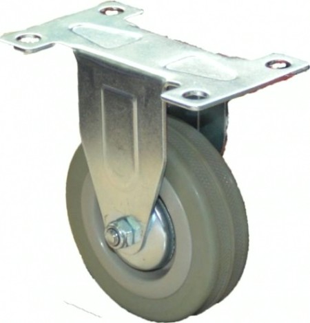 Колесная опора аппаратная MFK-TORG FCG42 серая мягкая резина неповоротное [5052100М]