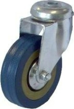 Колесная опора аппаратная MFK-TORG SCHG25 серая резина под болт 50мм отверстие 10 [3056050]