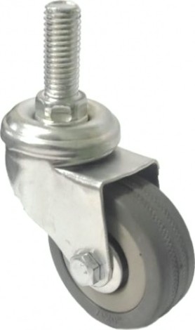 Колесная опора аппаратная MFK-TORG SCTG25 М10 серая мягкая резина болт. крепление 50мм [5062050M]