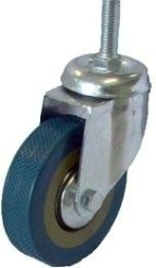 Колесная опора аппаратная MFK-TORG SCTG93 М12 серая резина болт. крепление 75мм [3062075 М12]