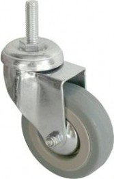 Колесная опора аппаратная MFK-TORG SCTG933 мягкая резина болт. крепление М10 75мм [7062075]