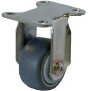 Колесная опора аппаратная MFK-TORG SUS 304 3052040НЕРЖ серая мягкая резина неповоротное 40мм [3052040НЕРЖ]