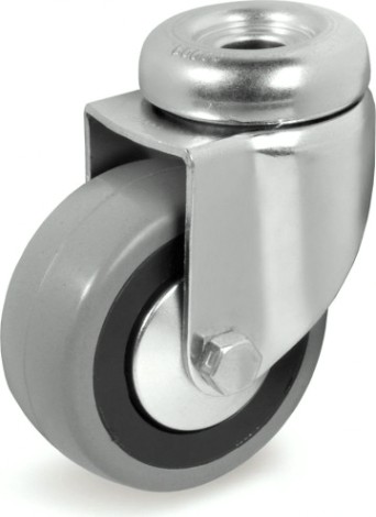 Колесная опора аппаратная TELLURE ROTA 373 102 поворотная, диаметр 60мм, грузоподъемность 50кг [373102]