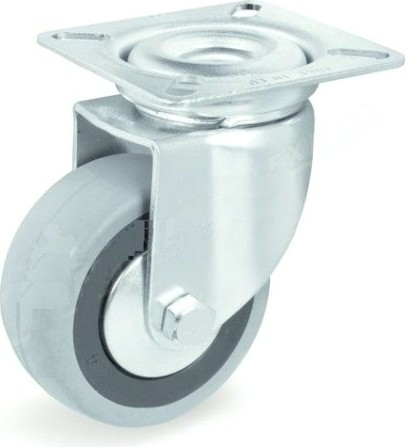 Колесная опора аппаратная TELLURE ROTA 374 102 поворотная, диаметр 60мм, грузоподъемность 50кг [374102]