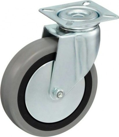 Колесная опора аппаратная TELLURE ROTA 374 104 поворотная, диаметр 100мм, грузоподъемность 55кг [374104]