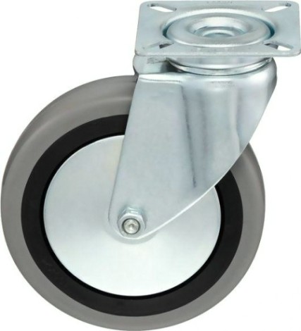 Колесная опора аппаратная TELLURE ROTA 374 104 поворотная, диаметр 100мм, грузоподъемность 55кг [374104]