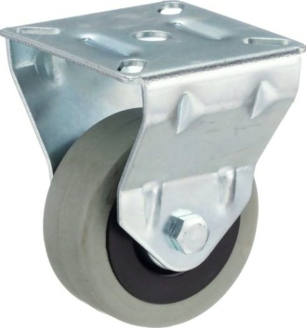 Колесная опора аппаратная TELLURE ROTA 375 102 неповоротная, диаметр 60мм, грузоподъемность 50кг [375102]