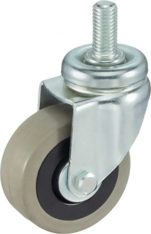 Колесная опора аппаратная TELLURE ROTA 376 102 поворотная, диаметр 60мм, грузоподъемность 50 кг [376102]