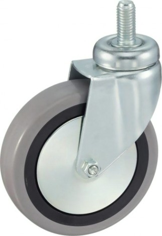Колесная опора аппаратная TELLURE ROTA 376 104 поворотная, диаметр 100мм, грузоподъемность 55кг, [376104]