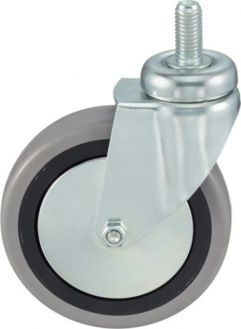 Колесная опора аппаратная TELLURE ROTA 376 104 поворотная, диаметр 100мм, грузоподъемность 55кг, [376104]