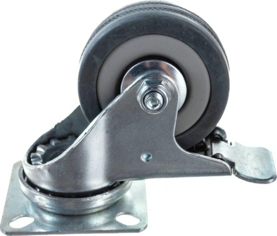 Колесная опора аппаратная TOR SCgb 25 50 мм (площадка, поворотн., тормоз, подш. скольж.) [1003241]