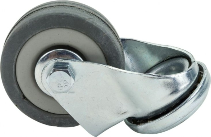 Колесная опора аппаратная TOR SChg 55 125 мм (под болт, поворотн., подш. скольж.) [1003258]