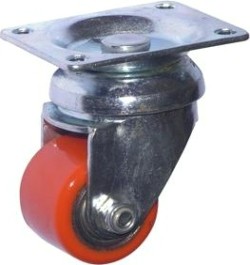 Колесная опора большегрузная LONGWAY 903035 поворотная, полиуретан, платформа, D-35 мм [01230950]