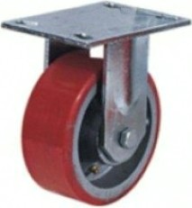 Колесная опора большегрузная LONGWAY FCpx 80 неповоротная, полиуретан, D-200 мм