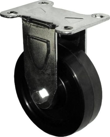 Колесная опора большегрузная LONGWAY FCz 46 неповоротная, феноловый ролик, D-100 мм [01120290]