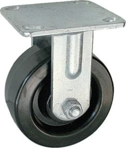 Колесная опора большегрузная LONGWAY FCz 54 неповоротная, феноловый ролик, D-125 мм [01120300]