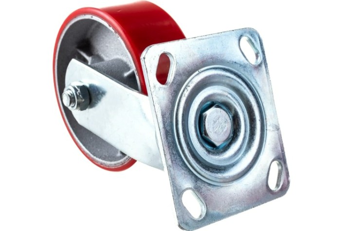 Колесная опора большегрузная LONGWAY SCp 55 поворотная, полиуретан, D-125 мм [01120490]