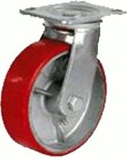 Колесная опора большегрузная LONGWAY SCpx 80 поворотная, полиуретан, D-200 мм [01220630]