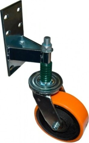 Колесная опора большегрузная MFK-TORG 160 мм для гаражных ворот,с пружиной,поворот.,полиуретан. [N6660-GW01-OPCI]