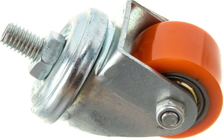Колесная опора большегрузная MFK-TORG 903035 SS полиуретан., поворот, болт М10, 35мм [1048035]