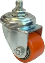 Колесная опора большегрузная MFK-TORG 903035 SS полиуретан., поворот, болт М10, 35мм [1048035]