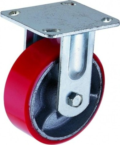 Колесная опора большегрузная MFK-TORG FCP54 полиуретан, неповоротное 125 мм [1041125]